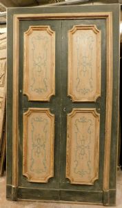 ptl501 - porta laccata Napoletana, cm l 132 x h 226